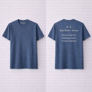 6/2 Role Model - Hermit Tee unisex Slate Blue / Hz Living Fibers